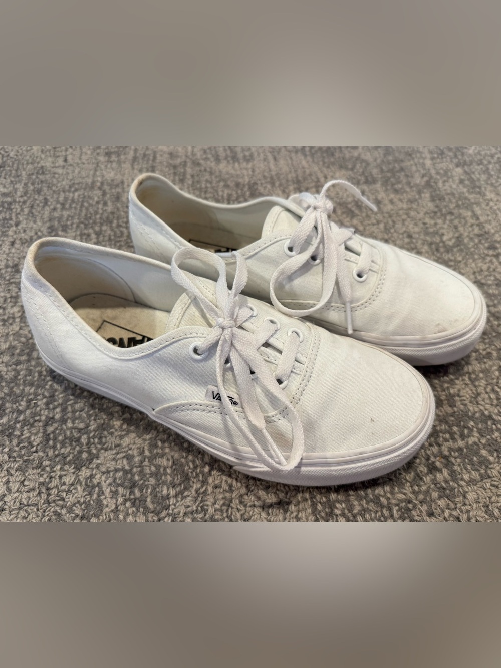 Vans Women's Classic Low-Top Canvas Sneakers in White